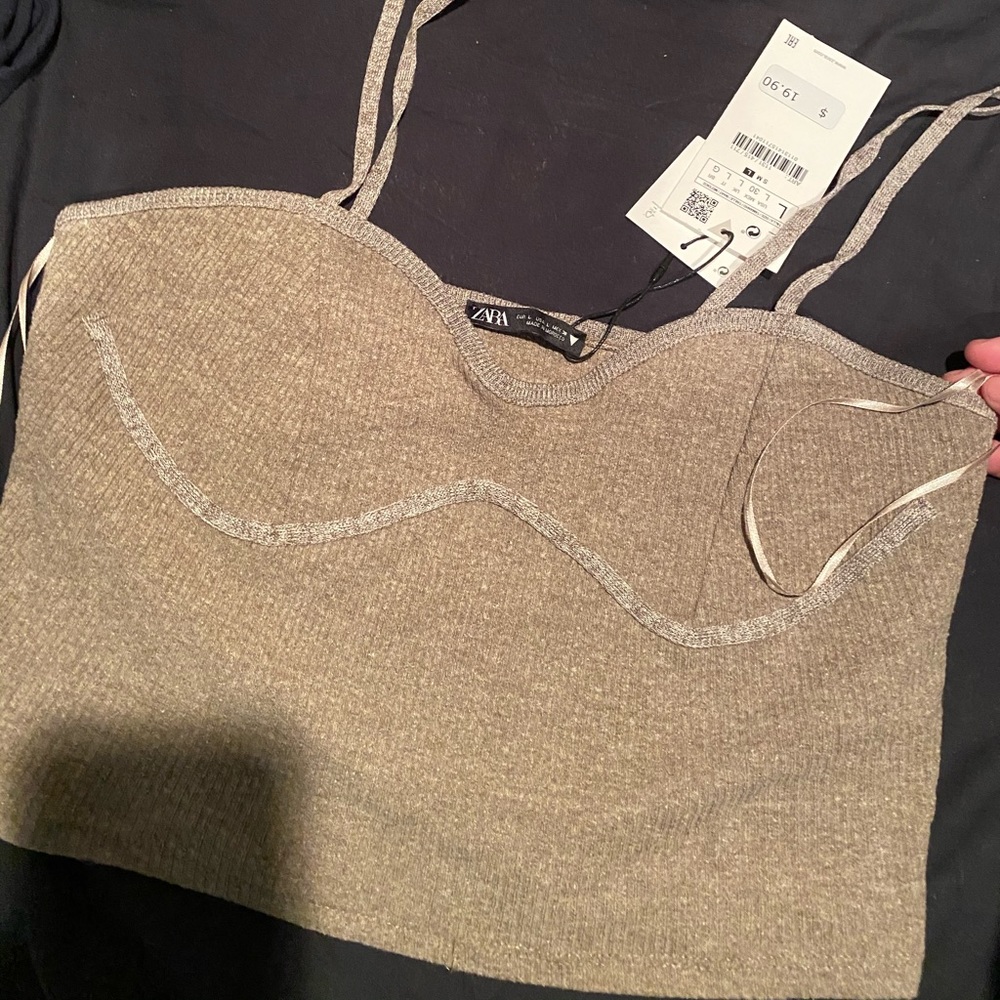 Zara ribbed top